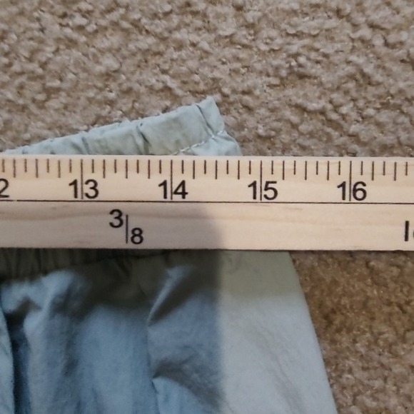 Lightweight drawstring waist A line skirt pale green casual everyday Size Large - Picture 2 of 5